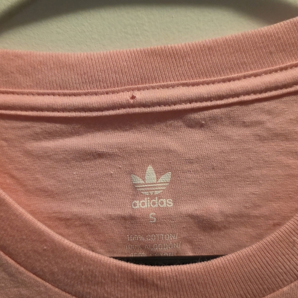 Adidas Men's Pink and Blue Graphic Tee - Picture 3 of 3